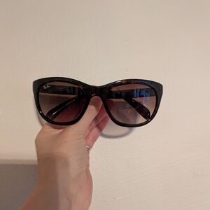 Ray-Ban Women's Black and Brown Sunglasses